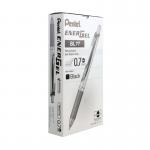 Pentel EnerGel Xm Retractable Gel Pen Medium Black (Pack of 12) BL77-A PE07123