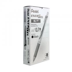 Pentel EnerGel Xm Retractable Gel Pen Medium Black (Pack of 12) BL77-A PE07123