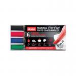 Pentel Maxiflo Flex-Feel Whiteboard Marker Assorted (Pack of 4) YMWL5SBF/4-M PE10193