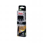 Pentel Permanent Marker Fine Black (Pack of 4) YNF450/4-A PE11348