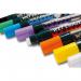 Pentel Liquid Chalk Marker Chisel Tip Jumbo Assorted (Pack of 4) SMW56/4-BCGW PE11411