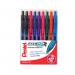 Pentel EnerGel Retractable Pen Medium Assorted (Pack of 9) YBL107/9-MIX PE14393