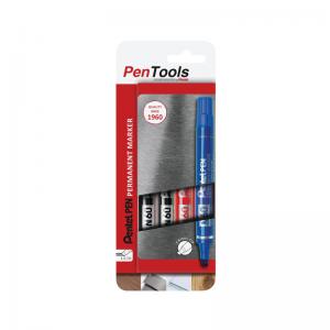 Pentel N60 Permanent Marker Chisel Assorted Pack of 4 N60-PRO4ABCEU