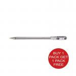Pentel BK77 Superb Ballpoint Pen Fine Blue (Pack of 12) 2 For 1 PE811491