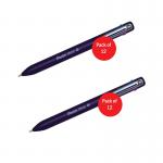 Pentel iZee 4 Colours Ballpoint Pen (Pack of 12) 2 For 1 PE811495
