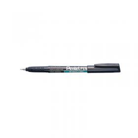 Pentel Permanent Marker Super Fine Black (Pack of 12) NMF50-A PEMF50BK