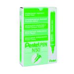 Pentel N50 Permanent Green Marker Bullet Tip (Pack of 12) N50-D PEN50GN
