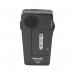 In the picture, the Philips Black Pocket Memo Voice Activated Dictation Recorder looks sleek and compact. The device has a sleek black exterior with a small LCD screen and various buttons for control. The recorder also comes with a small microphone for dictation purposes.