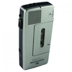 Philips Silver Pocket Memo Voice Activated Mini Cassette Recorder LFH0488 PH90641