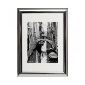 Hampton Frames Certificate Frame A4 Silver Chrome PILA4SHIN-NG PHT01691