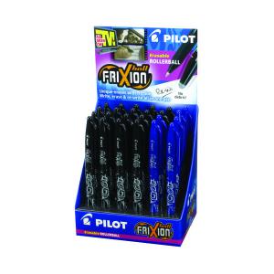 Pilot Frixion Erasable Rollerball Pen 24-Piece Display BlackBlue Pack