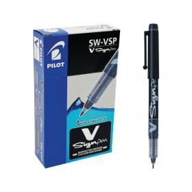 Pilot Black V-Sign Pens (12 Pack) SWVSP01 PI12849