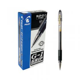 Pilot G1 Grip Gel Ink Rollerball Pen Black (Pack of 12) BLGPG107-01 PI15891