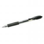 The image shows a pack of 12 Pilot G205 Gel Rollerball Pens in black, each with a retractable tip. The pens feature gel ink and a smooth writing tip for effortless writing. These high-quality pens are perfect for any task, whether writing notes or creating detailed drawings.