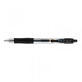 Pilot G207 Gel Ink Retractable Rollerball Pen Black (Pack of 12) G2 PI16319