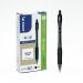 The photograph shows twelve black Pilot Gel Rollerball Pens, each with a retractable design and G207 Gel Ink. The sleek design and package make it perfect for everyday use.