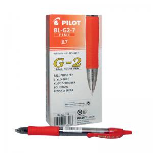 Pilot G207 Gel Ink Retractable Rollerball Pen Red Pack of 12 G2RED