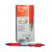 Pilot G207 Gel Ink Retractable Rollerball Pen Red (Pack of 12) G2RED PI16320