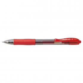 Pilot G207 Gel Ink Retractable Rollerball Pen Red (Pack of 12) G2RED PI16320
