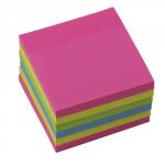 Initiative Extra Sticky Notes Assorted Neon Colours 76 x 76mm 90 Sheets Per Pad