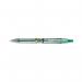 The picture shows ten green Pilot B2P Ecoball ballpoint pens. The pens have a medium tip and are made with a Pilot Ballpoint ink. The barrels of the pens are made from recycled plastic, giving them an eco-friendly touch. The pens also feature a comfortable grip for extended writing. The pack of ten provides a generous supply of pens for everyday use.