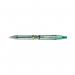 In this photograph, there are 10 green Pilot B2P Ecoball Ballpoint pens lined up in a pack. The pens have a sleek, modern design and are made from eco-friendly materials. Each pen has a comfortable grip and writes smoothly in medium point.