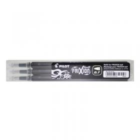 Pilot FriXion Rollerball Pen Refill Medium Black (Pack of 3) 075300301 PI35596