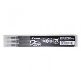 Pilot FriXion Rollerball Pen Refill Medium Black (Pack of 3) 075300301 PI35596