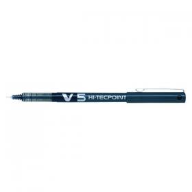 Pilot V5 Hi-Tecpoint Ultra Rollerball Pen Fine Black (Pack of 20) 3131910516507 PI51650