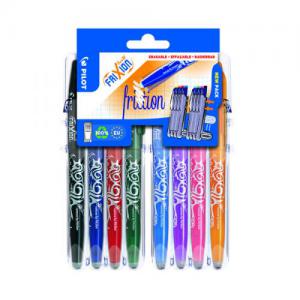 Pilot Set2Go FriXion Rollerball 07 Pens Assorted Pack of 8