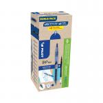 Pilot B2P Greenpack Gel Ink Rollerball PensRefills 10 Pens + 10 Refills Medium Tip Blue (Pack of 20 PI55620