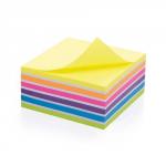 Initiative Sticky Notes Neon Cube 400 Sheets Assorted Colours 76x76mm