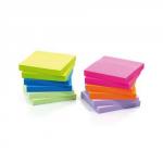 Initiative Sticky Notes Assorted Neon & Pastel 76 x 76mm 100 Sheets