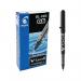 The image shows a pack of 12 Pilot V-Ball Rollerball Pens. Each pen has a sleek black design with a fine needle tip for precise writing. The pens are neatly organized in a row, ready for use.