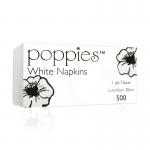 Poppies 1-Ply Napkins 30cm White (Pack of 5000) 3014WH PIE32073
