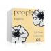 Poppies 2-Ply Tissue Napkins Luncheon 4 Fold White 33cm (Pack of 125) 3324WH PIE32350
