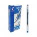 In the photo, you can see a pack of 12 Pilot G1 Gel Ink Rollerball Pens in the color blue. The fine tip of each pen is clearly visible, allowing for precise writing. The pens have a sleek and modern design, with a comfortable grip for extended use.