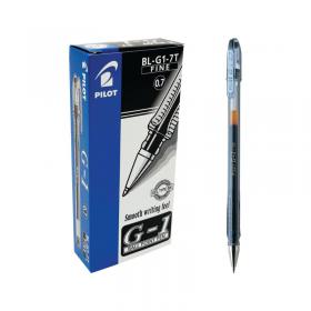 Pilot G107 Gel Ink Rollerball Pen Medium Black Pack of 12 G10701 PIG107BK