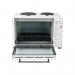 Igenix Electric Mini Oven with Double Hotplates 1500W 45L White IG7145 PIK02966