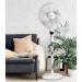 Igenix 16 Inch Digital Pedestal Fan Timer Remote Control White DF1670 PIK07272