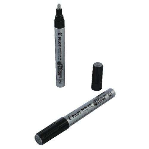 silver permanent marker pen