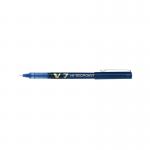 This image shows 12 Pilot V7 Hi-Tecpoint Ultra Rollerball Pens in a blue color. The pens have a fine tip for precise writing and the Pilot logo is displayed on the side. The sleek design and smooth texture give these pens a professional look.