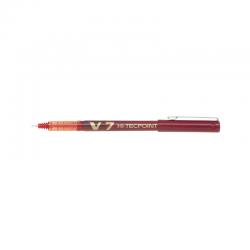 Pilot V7 Hi-Tecpoint Ultra Rollerball Pen Fine Red (Pack of 12) V702 PIV7R