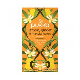 Pukka Lemon Ginger and Manuka Tea Bags (Pack of 20) P5049 PK01153