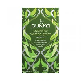 Pukka Supreme Green Matcha Fairtrade WWF Tea Bags (Pack of 20) P5056SE PK01200