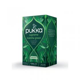 Pukka Supreme Matcha Green Organic Herbal Tea Bags (Pack of 20) P5056SE PK01200