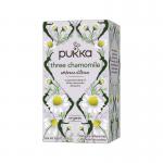 Pukka Three Chamomile Organic Herbal Tea Bags (Pack of 20) 05060229012579 PK01256