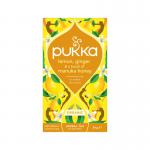 Pukka Organic Lemon Ginger and a Touch of Manuka Honey Tea Bags (Pack of 20) 801543 PK11107