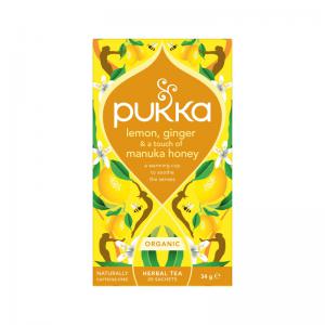pukka tea Pukka Organic Lemon Ginger and a Touch of Manuka Honey Tea