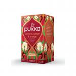 Pukka Turmeric Ginger Orange Tea Bags Organic (Pack of 20) 45060519140751 PK14075